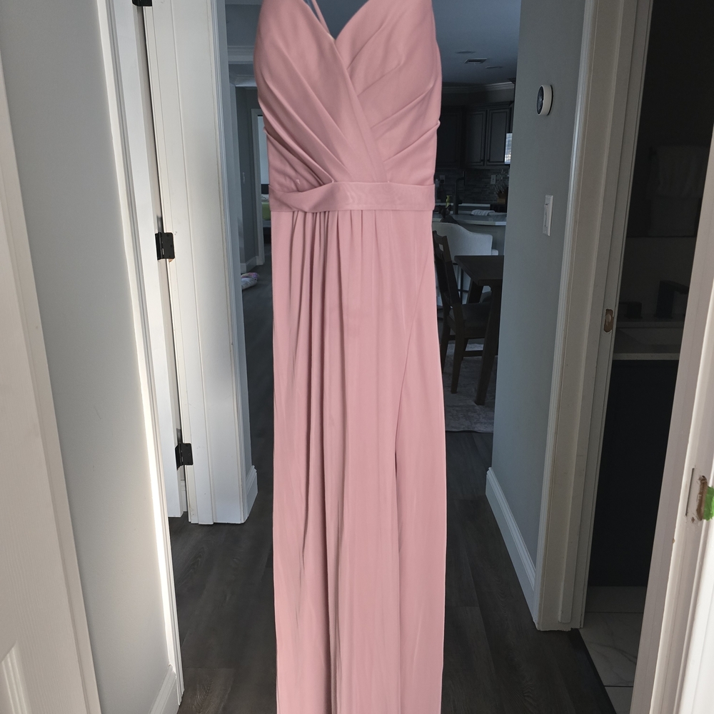 Azazie Strapless Blush Gown